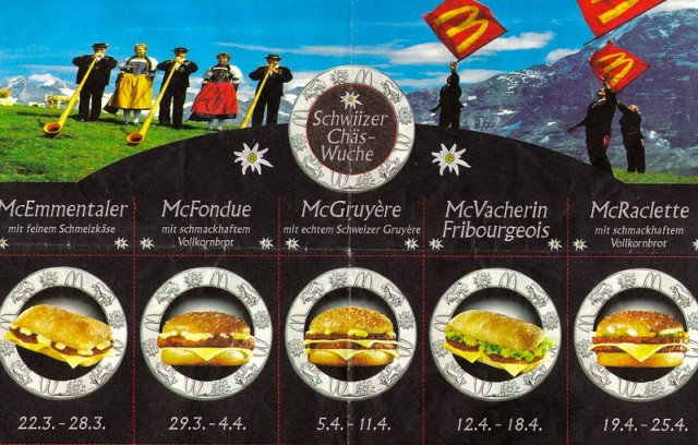 McDonald's panini svizzeri