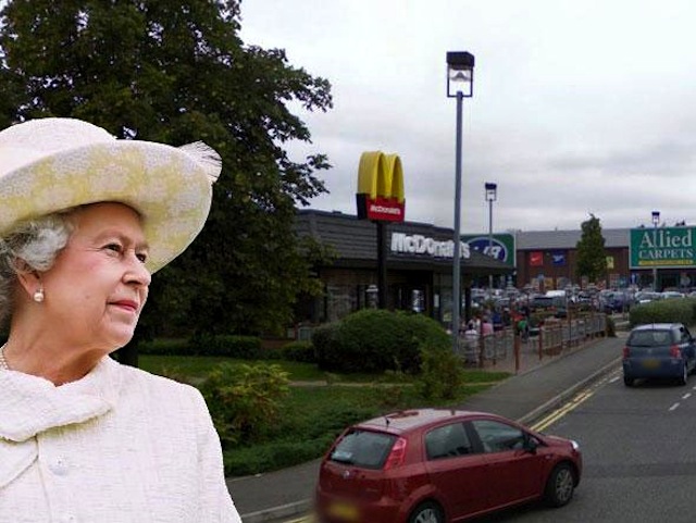 Regina Elisabetta e McDonald's