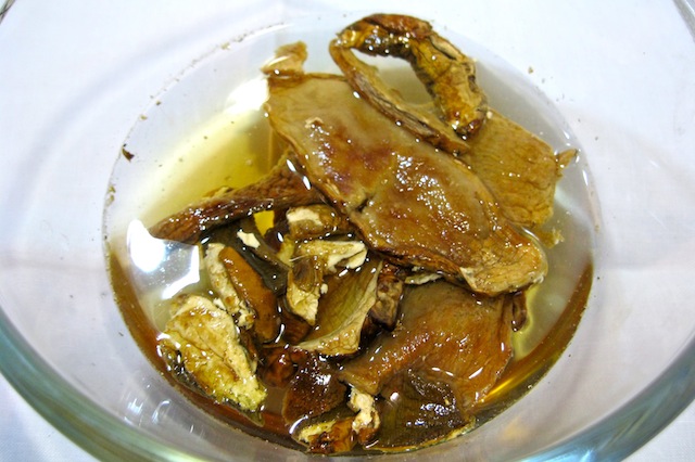 funghi porcini secchi, ammollo