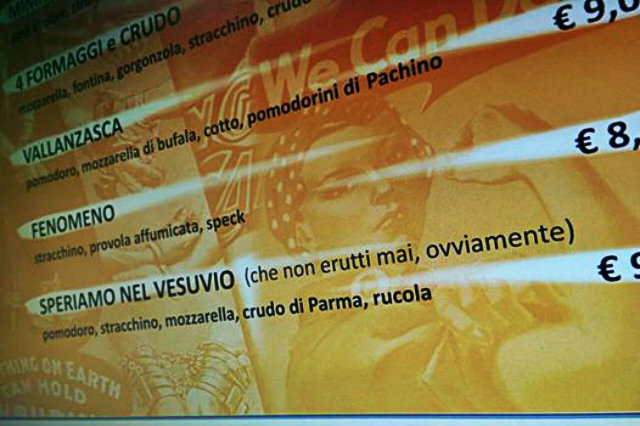 vesuvio nuovo menu