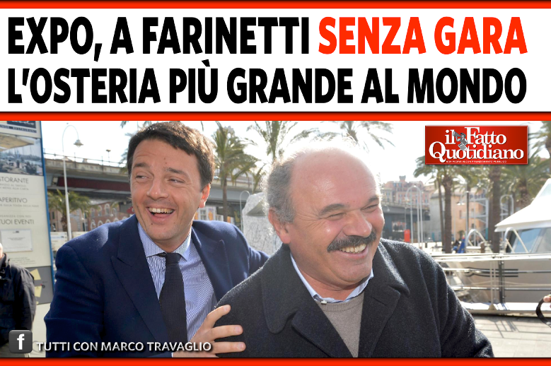l Fatto vs Farinetti per Eataly a Expo 2015