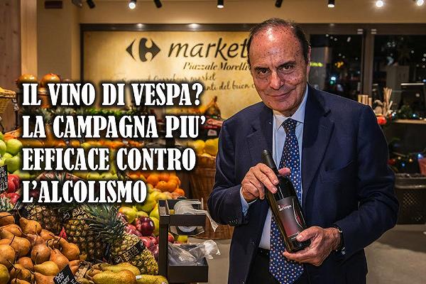 Didascalizzami questa: “Il vino di Vespa? La campagna più efficace contro l’alcolismo”
