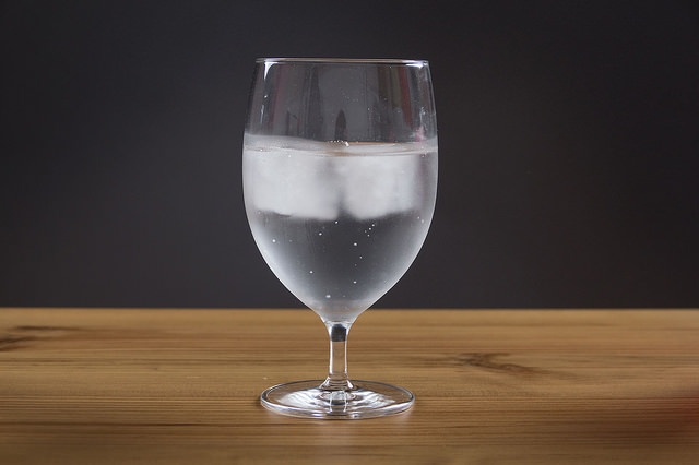 acqua in bicchiere
