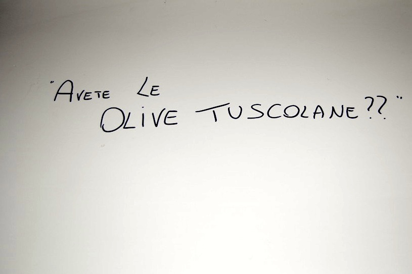 Avete le olive tuscolane-