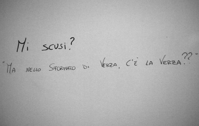 Mi scusi, ma nello sformato di verza, c'è la verza-