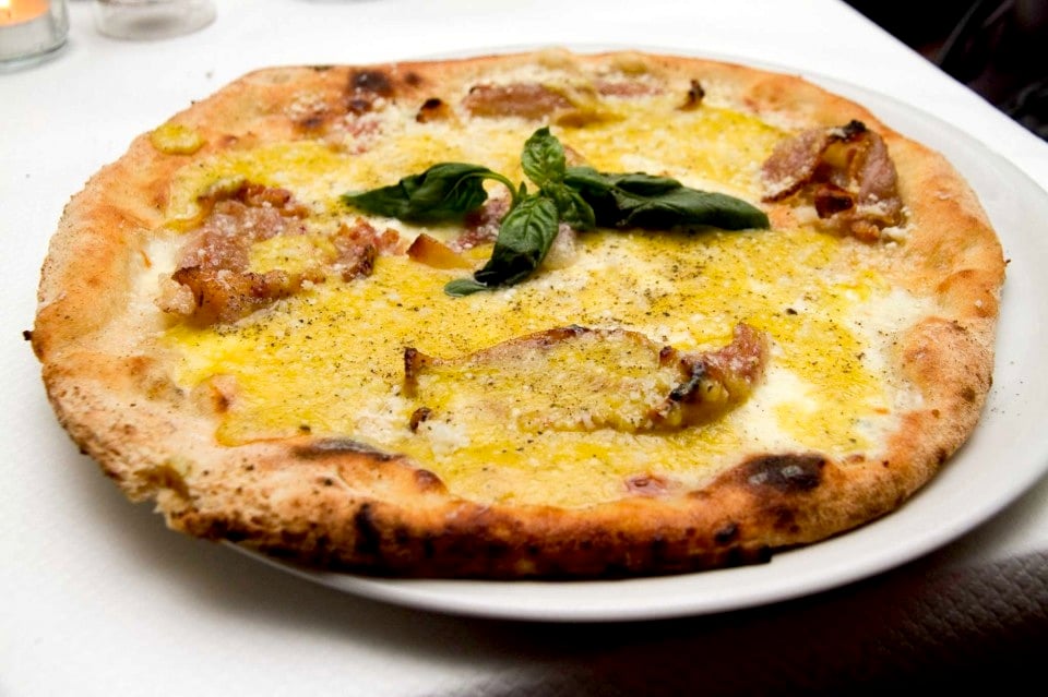 Pizza alla Carbonara