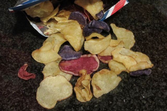 tyrrels chips patatine bianche rosse blu