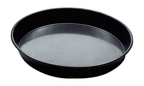 Pizza fatta in casa, teglia in ferro blu