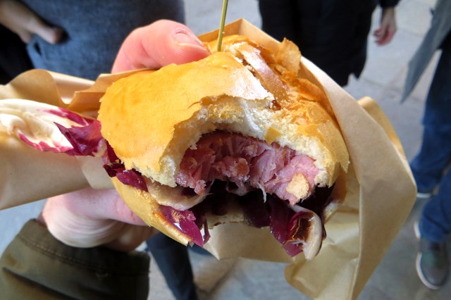 hamburger di tonno, lino fritto, venezia