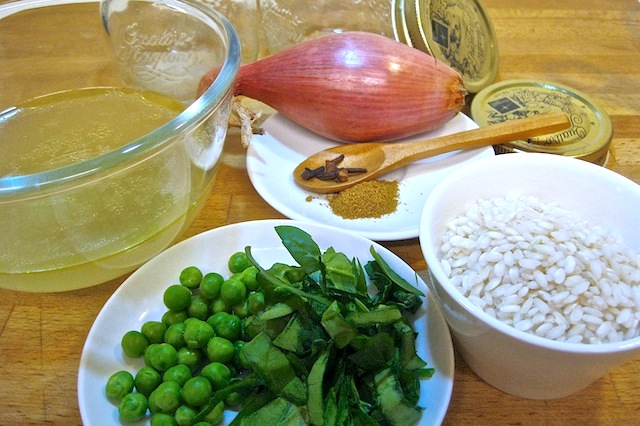 Vasocottura riso, ingredienti