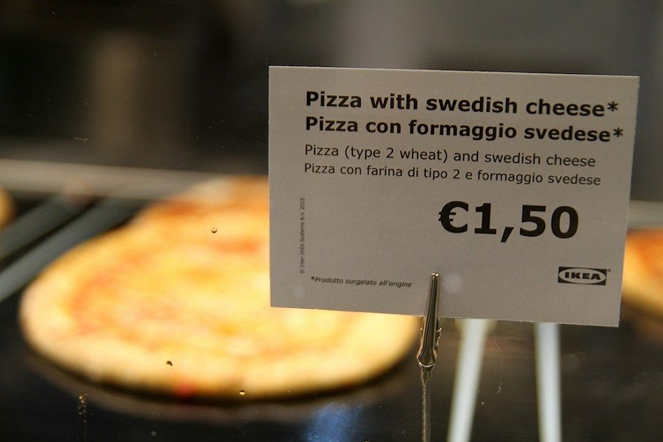 Ikea Temporary Store, Milano, pizza