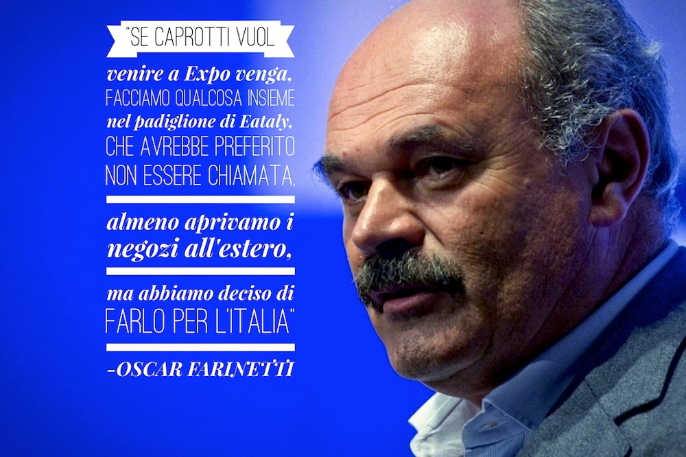 A Oscar Farinetti di Eataly piace Bernardo Caprotti di Esselunga