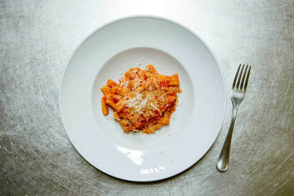 Strozzapreti al lardo di Colonnata e pecorino di fossa, Da Danilo