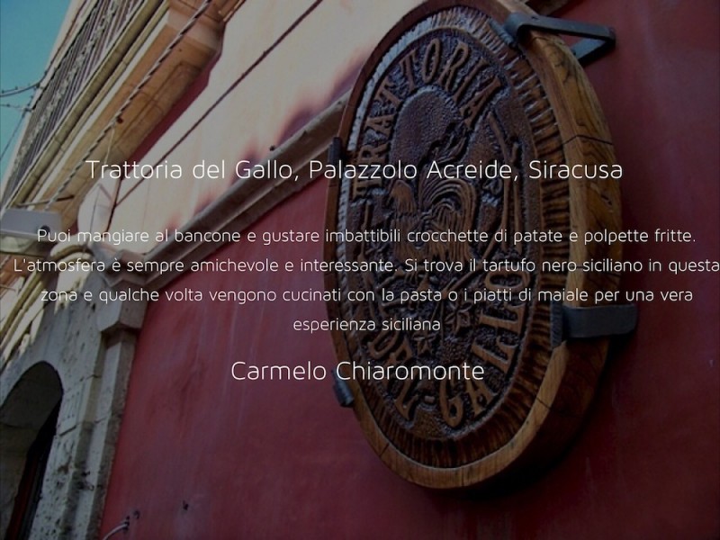 Trattoria del Gallo, Palazzolo
