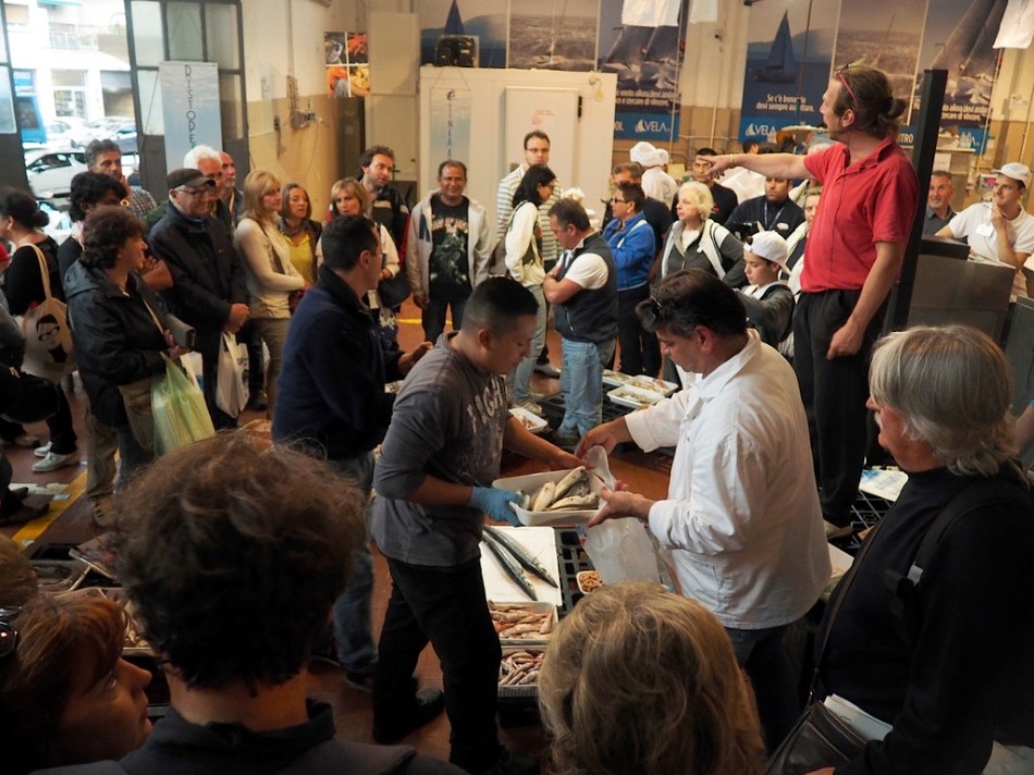 Slow Fish 2015, asta del pesce