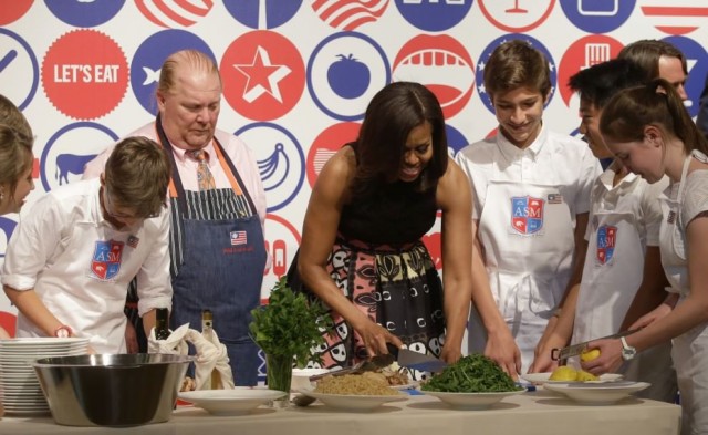 Michelle Obama, pentola a pressione, pasta