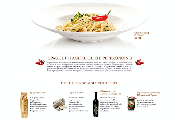 Eataly: aglio, olio e peperoncino a 8,50 €, o di come si calcola il food cost