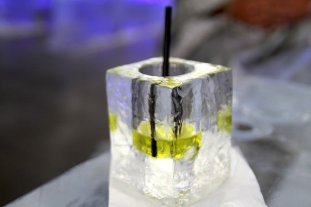 bar di ghiaccio, expo 2015, bicchiere