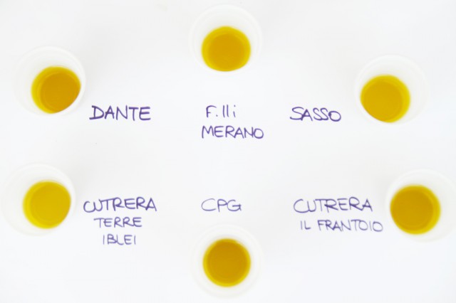 prova d'assaggio, olio extravergine, contendenti