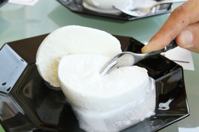 mozzarella di bufala, prova d'assaggio