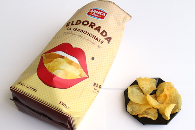 Eldorada, Amica chips, prova assaggio, patatine