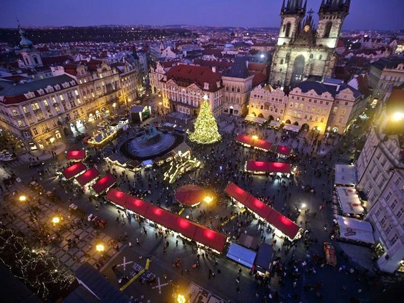 praga, mercato di natale