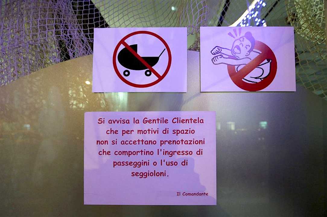 Roma: il ristorante che vieta l’ingresso ai bambini