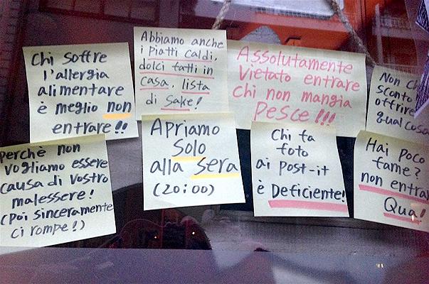 MiTo, sushi bar a Milano: la maleducazione paga?