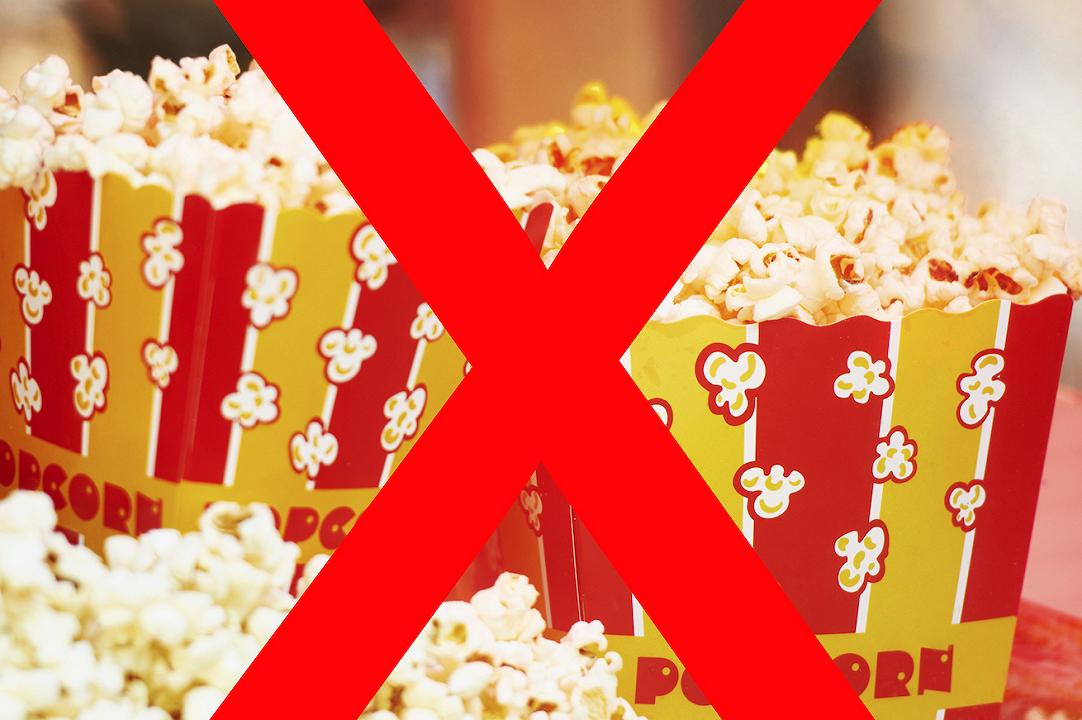 I pop corn al cinema andrebbero vietati?
