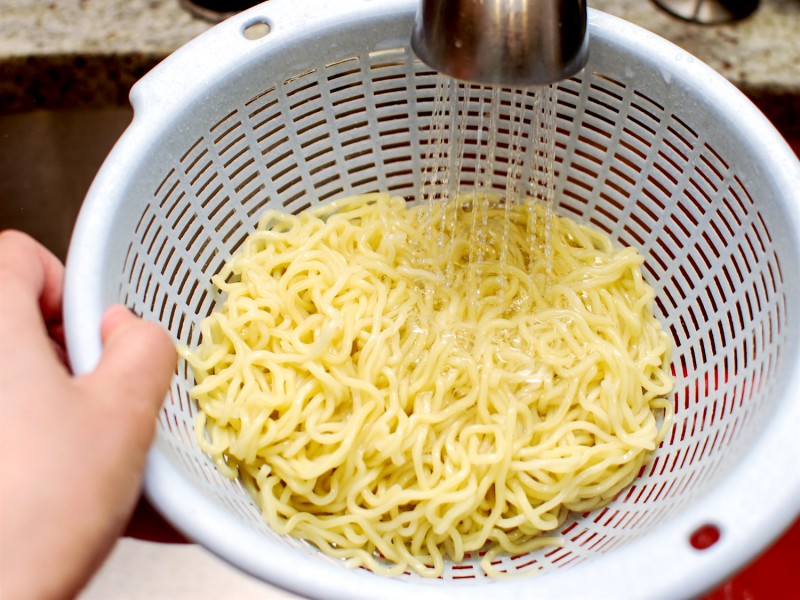 sciacquare pasta