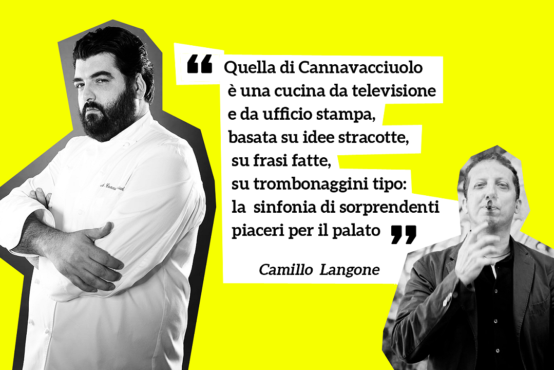 Antonino Cannavacciuolo: “una cucina da ufficio stampa basata su idee stracotte”