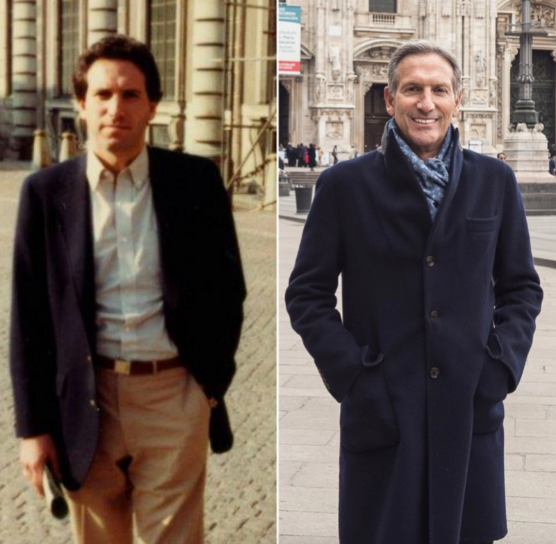 Howard Schultz a Milano, ieri e oggi