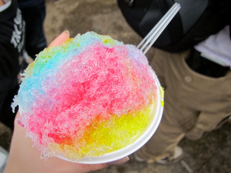 granita, cibo, arcobaleno
