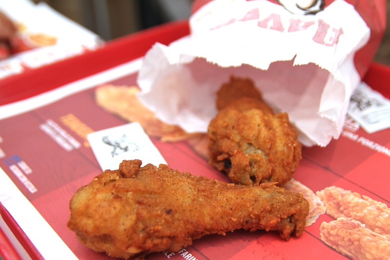KFC, pollo fritto, arese