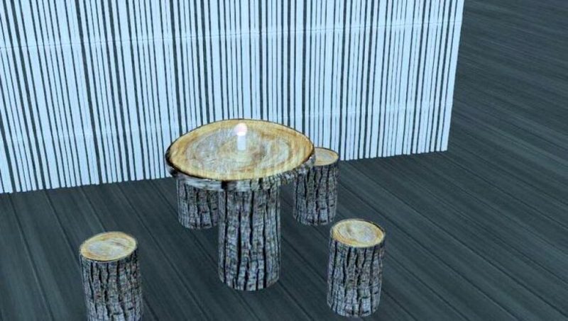 ristorante per nudisti, rendering