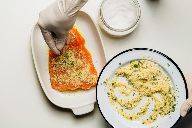 panatura salmone gratin