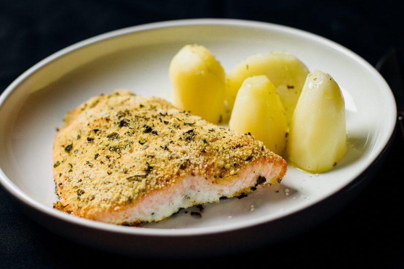 salmone gratinato