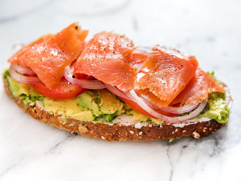 toast al salmone