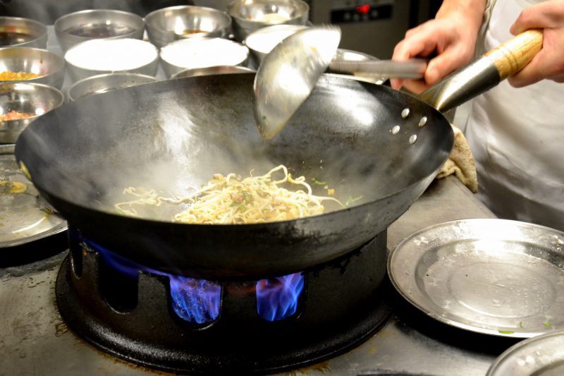 BonWei noodles, wok