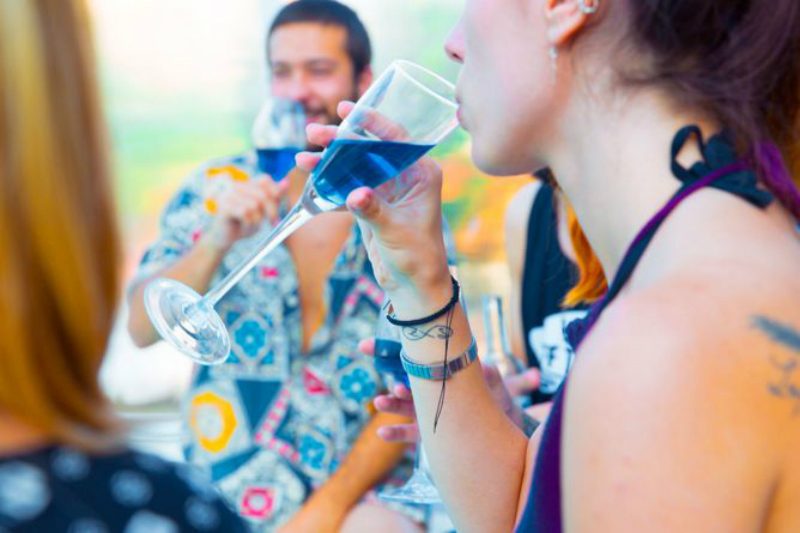 gik, vino blu