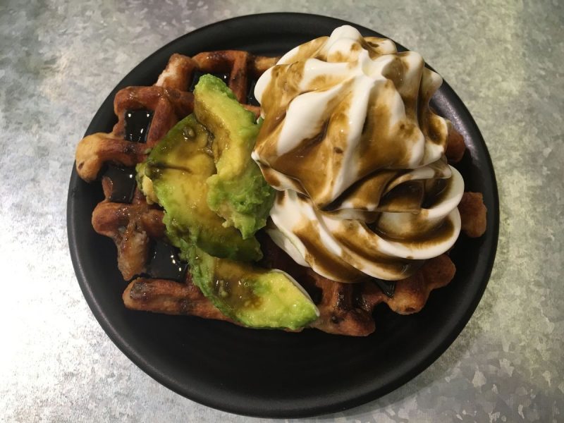 waffles con gula melaka