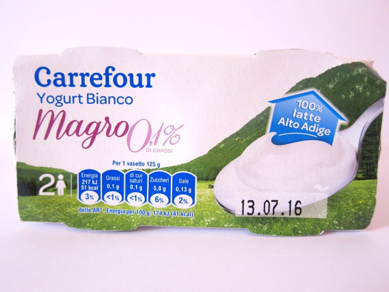 yogurt magro, carrefour