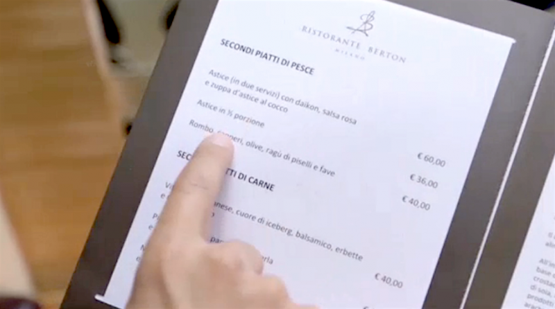 menu andrea berton