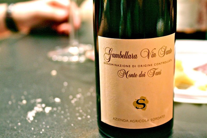 vinsanto gambellara, sordato