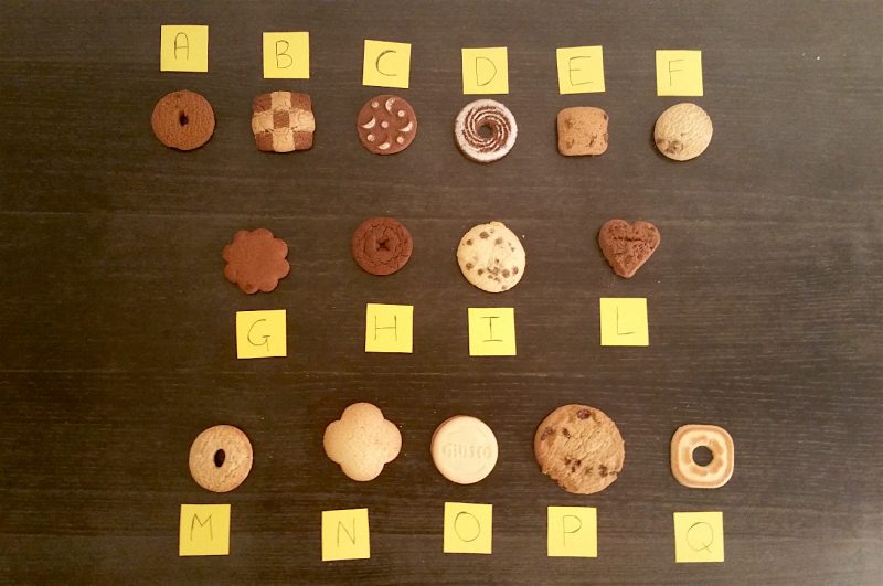 biscotti senza glutine, prova d'assaggio