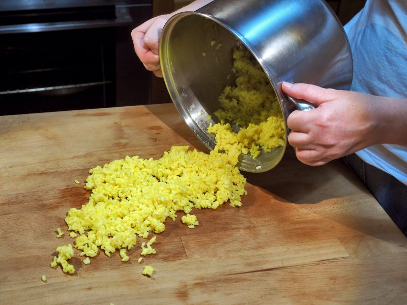 Preparazione arancino