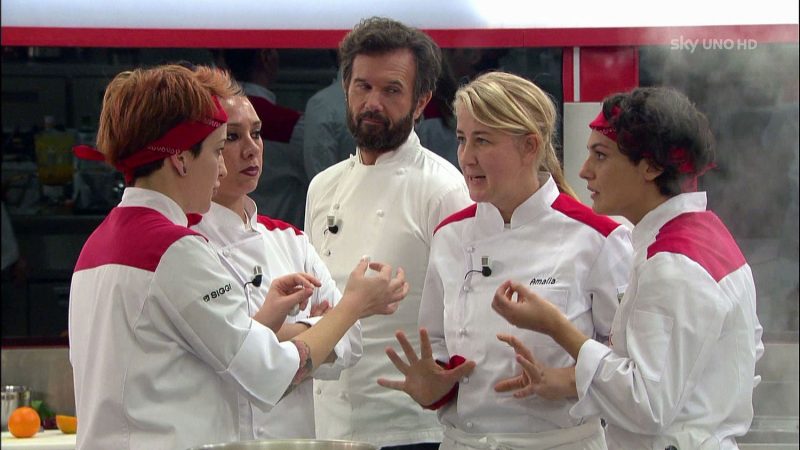 hell's kitchen italia e, squadra rossa