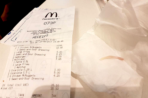 McDonald’s: osso di pollo da 3,5 cm nel panino di una bimba di 9 anni