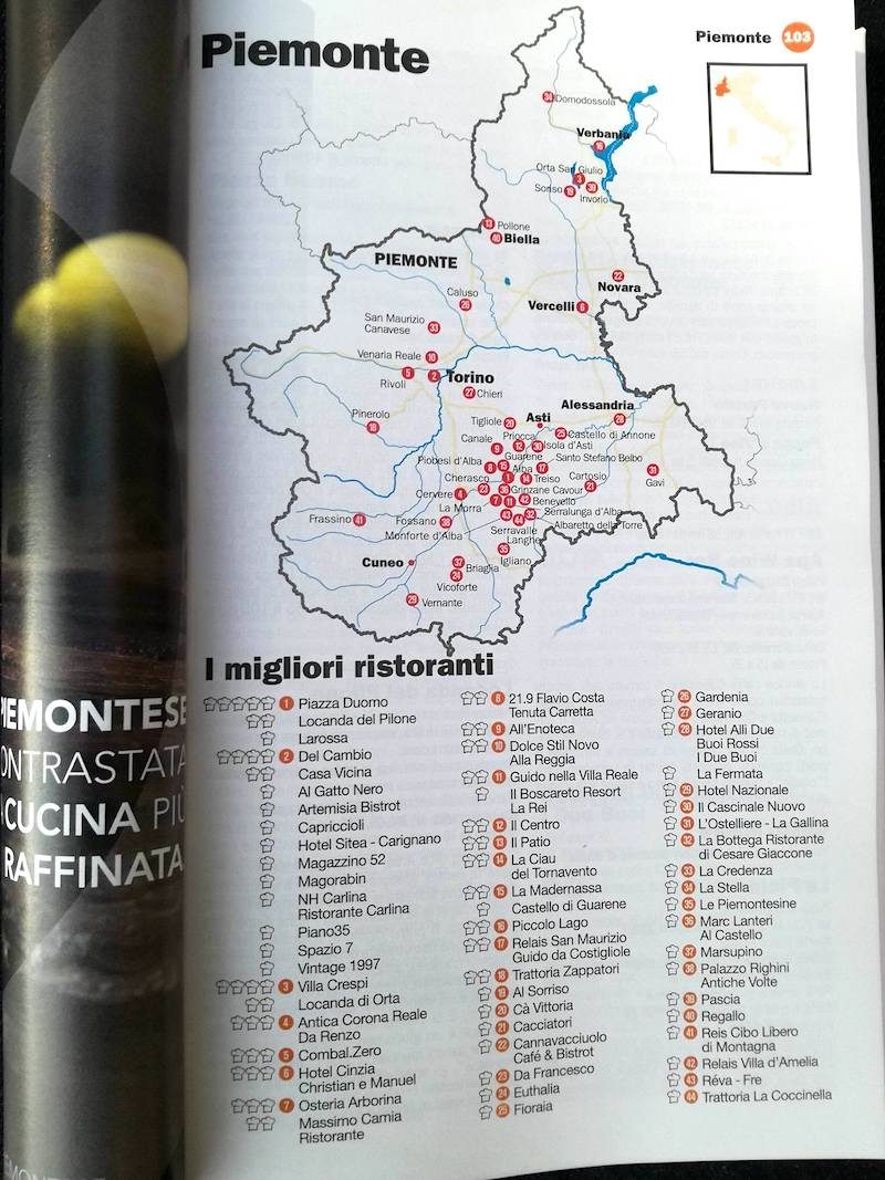 ristoranti espresso 2018 piemonte