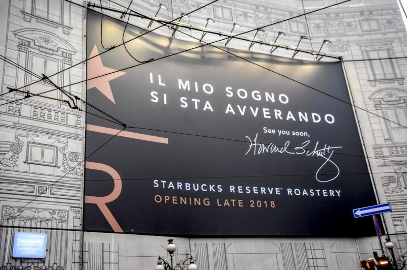 Starbucks a Milano: lavori in corso